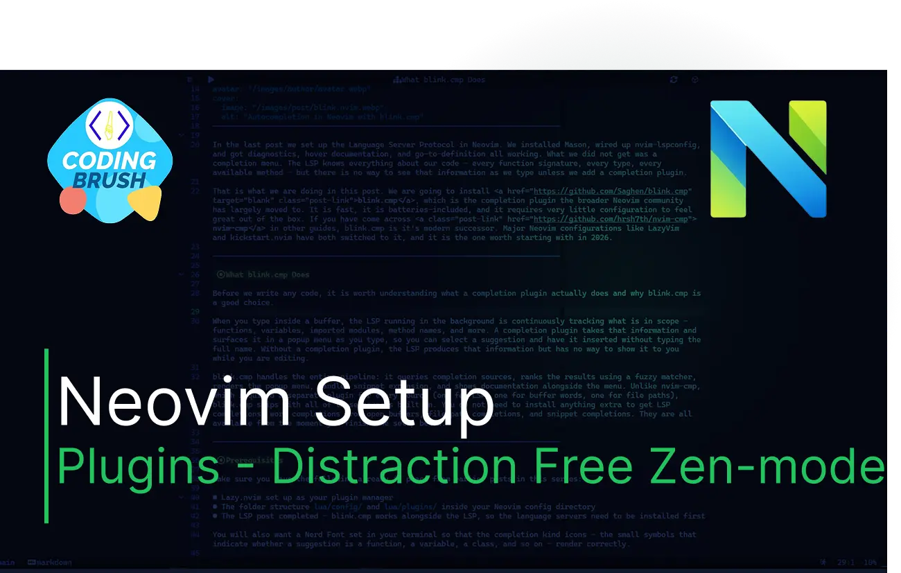 Configure Neovim – Distraction-Free Coding with zen-mode.nvim